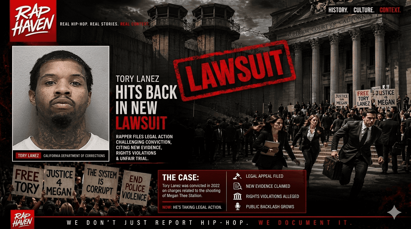 TORY LANEZ SUING FOR $100M FROM PRISON